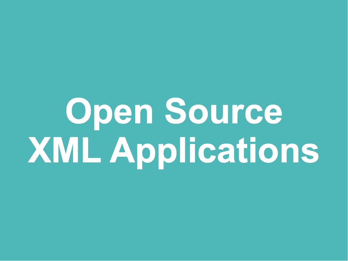 Open Source XML Applications